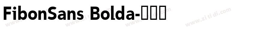 FibonSans Bolda字体转换